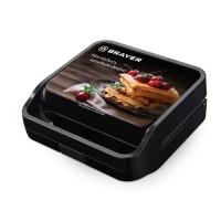 2306BR Вафельница BRAYER, 3 в 1 - вафл., сэндв., гриль, 850 Вт, панель 22,5*12,6 см,антиприг.покр