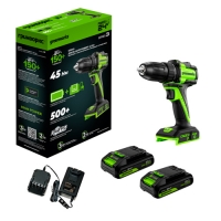 24V Дрель-шуруповерт акк.DD345, б/щет, 27/45 Нм,13мм,2х2Ач,ЗУ,кор (3708307CUC) 24V Дрель-шуруповерт акк.DD345, б/щет, 27/45 Нм,13мм,2х2Ач,ЗУ,кор (3708307CUC)