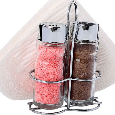40491 Набор для специй на подставке 3 пр стекло/нерж MB (х96) "MAYER & BOCH"