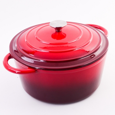 40622 Кастрюля чугун 4,7 л эмаль/покрытие красная MB (х2) "MAYER & BOCH"