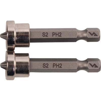 554503 Биты магнитные с ограничителем PH2 x 50 мм 2 шт. VIRA