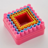 АК-624Р/5 Набор форм для печенья "Квадрат", 5 размеров (72)