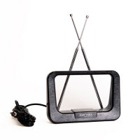 Антенна комнатная DVB-T2 и ДМВ+МВ активная Сигнал SAI-119, 24-28дБ, усы, кабель 3м