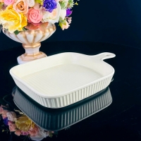 Блюдо для запекания 27см в под.уп.(х18)Фарфор арт.205-748