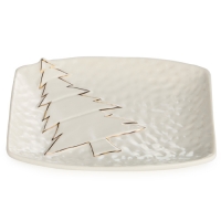 Блюдо сервировочное "Новогоднее" 19,1*15,6*2,8 см 146-2187 146-2187