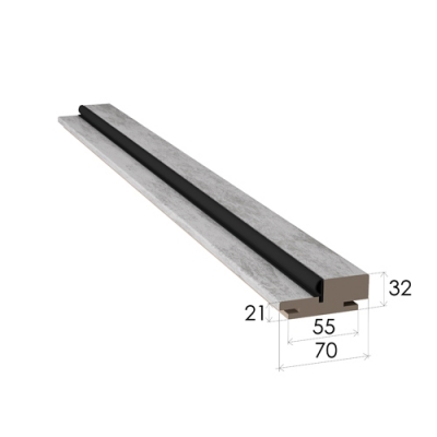 Брус дверной с уплотнителем бетон северный телескоп 2070*70*32*38 МебельДрев