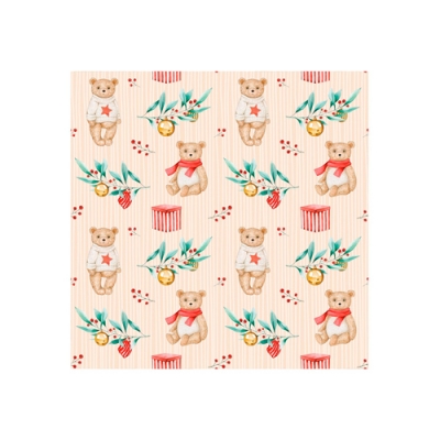 Бумага оберточная для сувенирной продукции в рулонах, с полноцветным декоративным рисунком, плотност