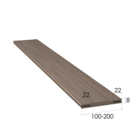 доборный брус 200 ЭкоЛайт лиственница кремовая (ТЕЛЕСКОП)