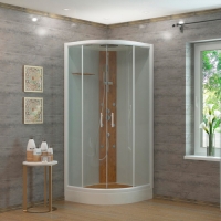 Душевая кабина с низким поддоном 90х90 стекло, прозрачная (1808) "EVA GOLD" Душевая кабина с низким поддоном 90х90 стекло, прозрачная (1808) "EVA GOLD"