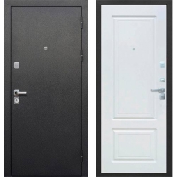 Дверь Ferroni Толстяк букле черный белый ясень 860 правая