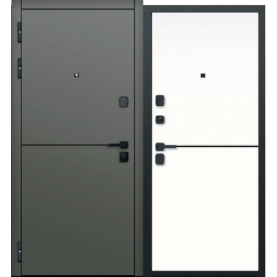 Дверь мет.9 см МДФ/МДФ Молдинг эмалит белый 960 левая (Россия) 84,4кг