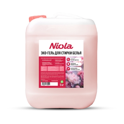Экогель для стирки Niola (красный) Магия цветок 5 кг