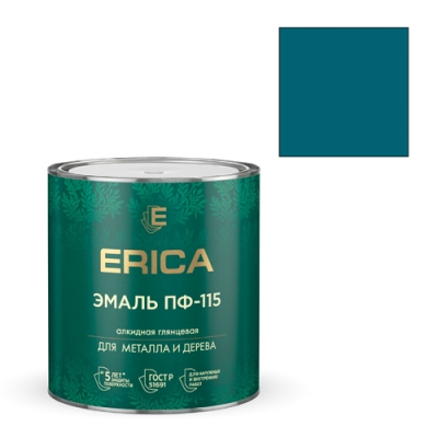 Эмаль ПФ-115 ERICA глянцевая морская волна 2,6 кг