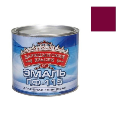 Эмаль ПФ-115 Царицынские краски вишня 1,8 кг