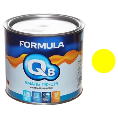 Эмаль ПФ-115 (желтая 1,9кг) Formula Q8