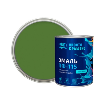 Эмаль Простокрашено хаки БАУ 0,8 кг