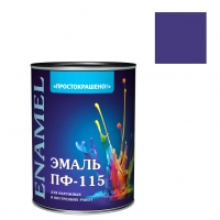 Эмаль "Простокрашено!" васильковая БАУ 1,8 кг