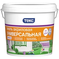 Эмаль универсаньная акриловая УНИВЕРСАЛ белая мат. 0,9 л.