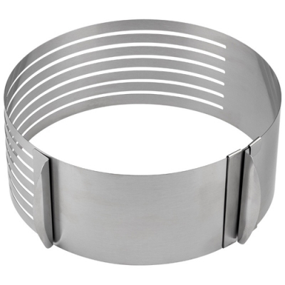 Форма для выпечки раздвижн. с прорезями (кольцо для нарезки коржей) TORTA, диам. 16-22 см арт.108345