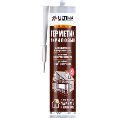 Герметик ULTIMA акриловый для дерева сосна 300 гр.