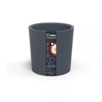 Горшок для цветов Полимербыт с дренажной вставкой Genius 6,6л (d217, h215мм)(серый) С7660500