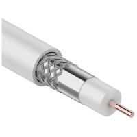 Кабель коаксиальный RG-6U высокого качества CADENA белый (100м) Кабель коаксиальный RG-6U высокого качества CADENA белый (100м)