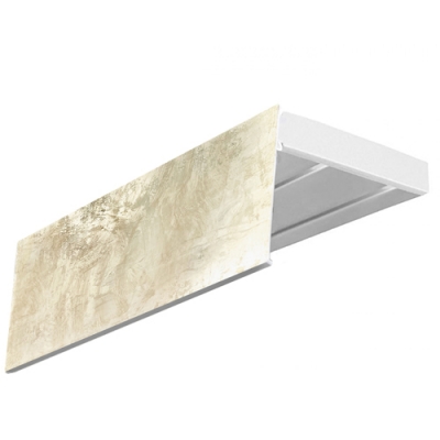 Карниз Эконом Эскар 2-х рядный в сборе бархан 7 см 2,4м