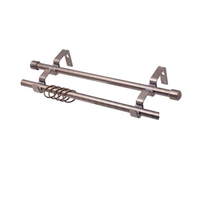 Карниз кованый LEGRAND d16 мм 2,8м 2-х рядный сост. туб. антик-золото