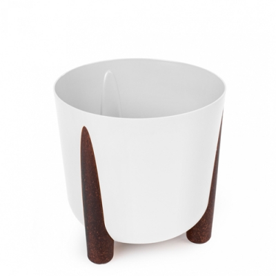 Кашпо на ножках Жардин Альтернатива 9л с дренажной вставкой белый (уп.4) М9125 Кашпо на ножках Жардин Альтернатива 9л с дренажной вставкой белый (уп.4) М9125