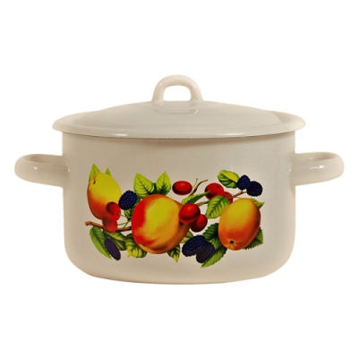 Кастрюля 2.9л С-16111/4Жм ЯБЛОКИ (г.Лысьва)