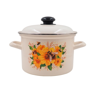 Кастрюля 4.5л С-1615АП2/4Жм Цветочный мед (г.Лысьва)