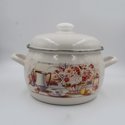 Кастрюля 5 л Лысьвенские эмали С-4216АП2/4Жм Летний этюд