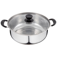 Кастрюля Promo, объем 5,5 л, из нержавеющей стали с крышкой из жаропрочного стекла арт.104617 Кастрюля Promo, объем 5,5 л, из нержавеющей стали с крышкой из жаропрочного стекла арт.104617