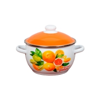 Кастрюля шар. 4л, белосн., Orange, 6RH201M