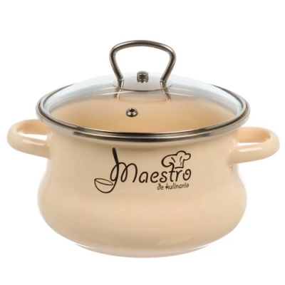 Кастрюля-тор 4л, слон.кость, Маэстро, 1RO201S