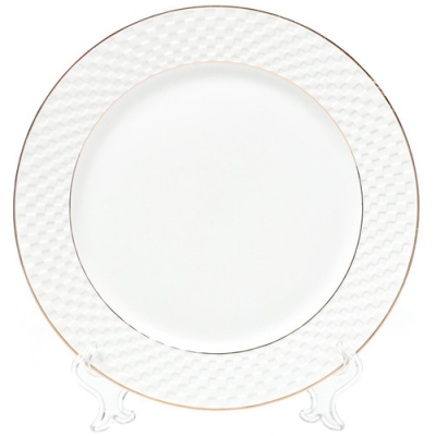 Кембридж, Тарелка обеденная, керамика, 24 см, круглая, Daniks (304394)