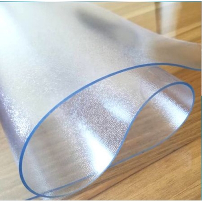 Клеенка прозрачная Crystal РИФЛЕНАЯ в рул. толщ. 0,8мм*0,6м*20м