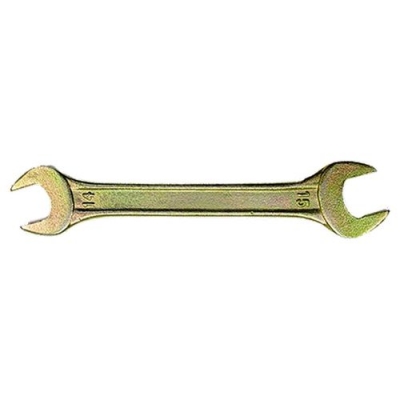 Ключ рожковый, 12 х 13 мм, желтый цинк// СИБРТЕХ арт.14305