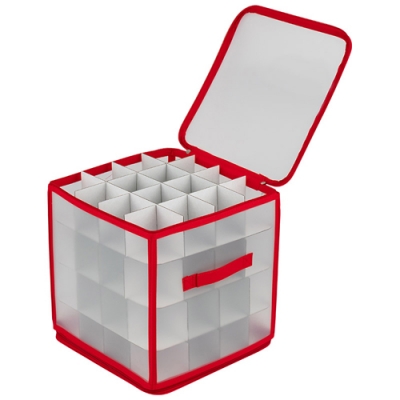 Коробка для хранения елочных игрушек (64 секции, размер ячеек 7*7*7 см) арт.108621