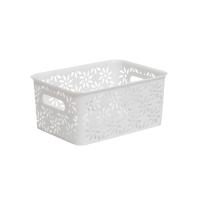 Корзинка "Ромашки" 3л 235х173х105мм (белый) 511006 "Виолет"