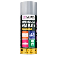 Краска аэрозольная ТЕРМОСТОЙКАЯ Серебрянный 520 мл. "ULTIMA" ULT Т001
