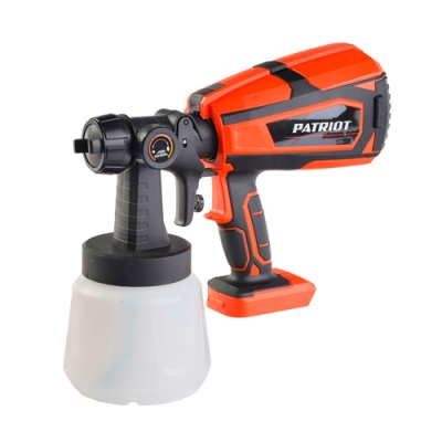 Краскопульт аккумуляторный PATRIOT SG 300UES, 21В, 350л/мин, 1000мл, 40DIN/сек (Без АКБ)