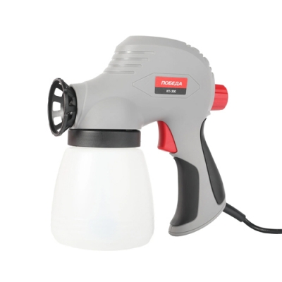 Краскопульт электрический ПОБЕДА КП-300, 175 Вт., 50 DIN/сек, Расход 300 мл/мин. сопло 0,8 мм
