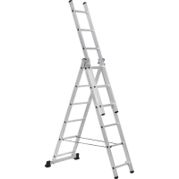 Лестница алюминиевая SC 3006 трехсекционная 3*6