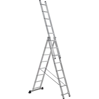 Лестница алюминиевая SC 3008 трехсекционная 3*8
