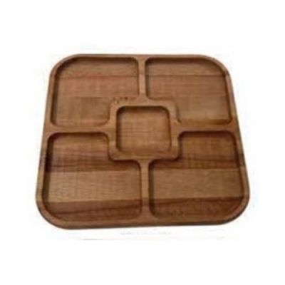 Менажница квадрат "4 части + квадрат, соусник", 5 отсеков, 29х29х2см. 2К-037wd арт.2К-037wd Менажница квадрат "4 части + квадрат, соусник", 5 отсеков, 29х29х2см. 2К-037wd арт.2К-037wd