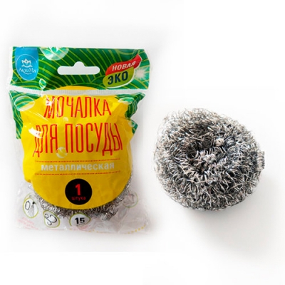 Мочалка для посуды АкваМаг из нерж стали, спиральная 15 гр (1шт в уп.) СПН-01/15С Мочалка для посуды АкваМаг из нерж стали, спиральная 15 гр (1шт в уп.) СПН-01/15С