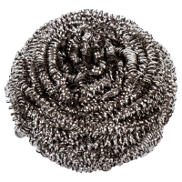 Мочалка для посуды АкваМаг из нерж стали, спиральная,по 12 шт на листе, 15 гр, СПН-12/15