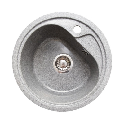 Мойка GranAlliance G-13 (d-440 мм) графит с сифоном