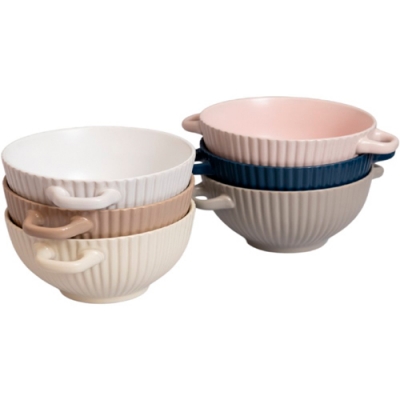 Набор бульонниц JEWEL Шелли 680 мл 6 предметов (керамика) (НПС0048-65)